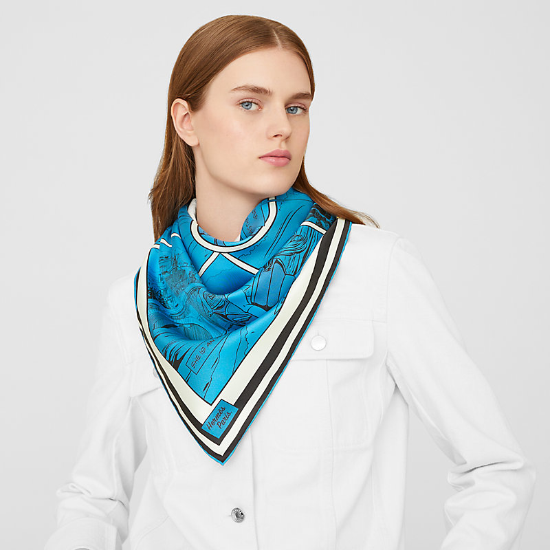 Wow double face scarf 90 | Hermès Canada